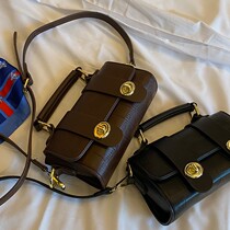 French small crowdsourced texture packs women 2022 new net red skew satchel 100 hitchhiking Boston bag Mini genuine leather