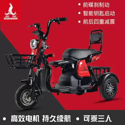 Phoenix electric tricycle pick-up and drop-off children home battery car New electric tricycle adult adult adult scooter