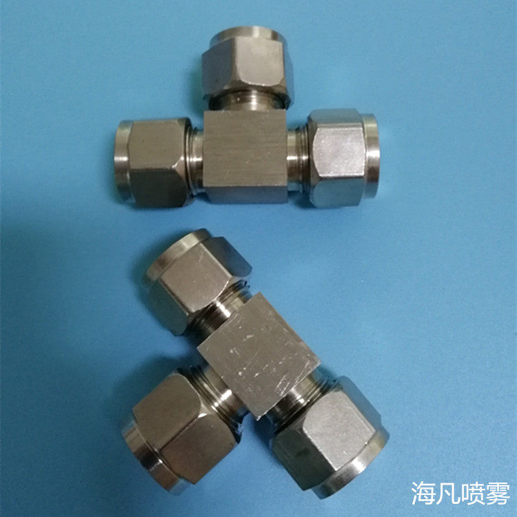 304 stainless steel jacket fittings Card sleeve tee fittings Humidifier spray special stainless steel fittings