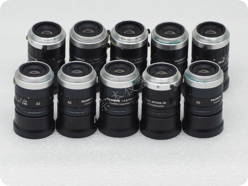 9 New Fujinon HF75HA-1B Fujinone Industrial Lens megapixel 1:2.875mm