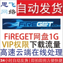 Sifei Network) Vending FireGet VIP premium permissions Download traffic 1G cloud online transit