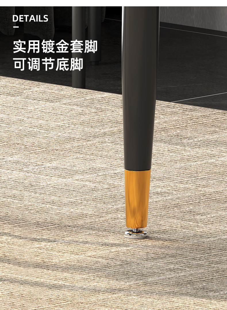 Мраморный стол 意式轻奢岩板餐桌现代简约小户型家用饭桌子长方形北欧餐桌椅组合