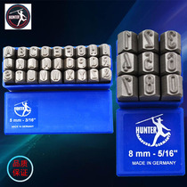 HUNTER German HUNTER steel printed body anti-body steel code letter number chrome vanadium steel printing number plate punch