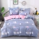 Khăn trải giường sinh viên đơn lẻ 1,2 m tờ đơn 3 miếng bông bìa đôi 1,8m chăn bao gồm bốn bộ ga giường đẹp