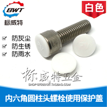Nylon hexagon cap PV Meath waterproof rust cap screw dust plug M3-M24 White
