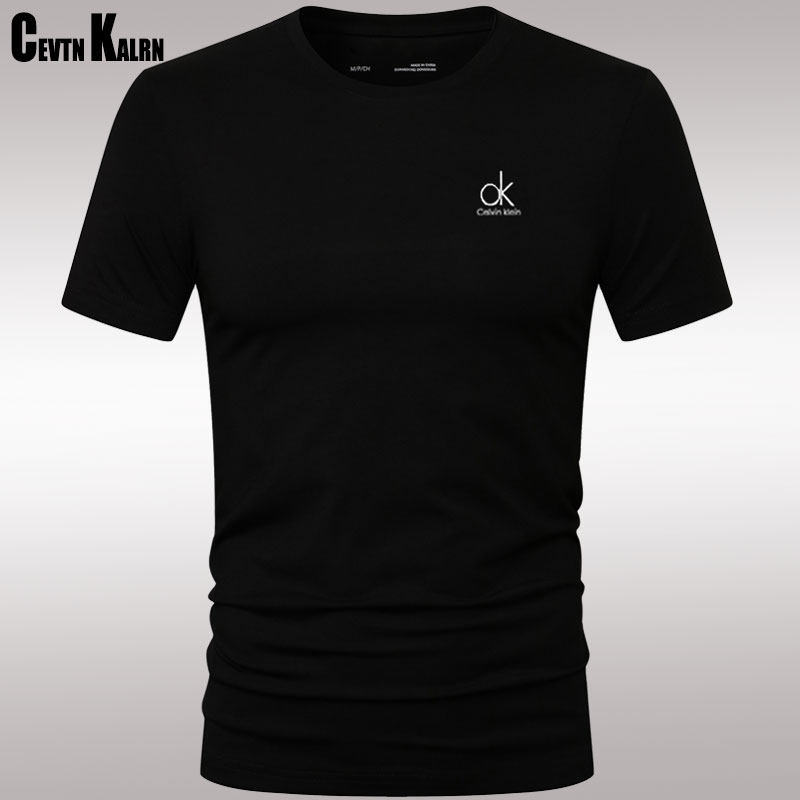 Special cabinet Summer short sleeve T-shirt for men beating undershirt pure cotton half sleeve fix round collar T-shirt pure color clothes damp