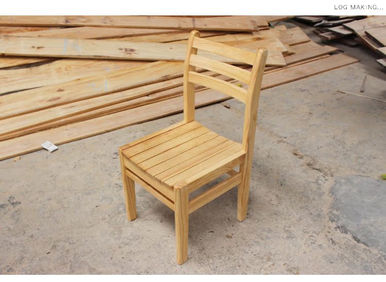 Ghế ăn gỗ rắn Đồ gỗ rắn Ghế ăn gỗ thông Ghế gỗ rắn Ghế gỗ thông Ghế ghế Thượng Hải - Đồ nội thất thiết kế ghế xếp