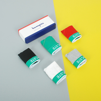 Tide brand handsome t unisex panties les pure cotton solid color wide-brimmed briefs unisex student sports four-angle boxer shorts