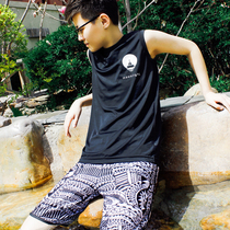 Corset swimsuit les handsome t neutral spa swimsuit strengthening bandage student fat t large size loose conservative female summer