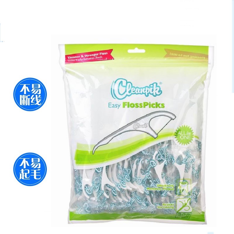 Export-grade ultra-fine dental floss 300 floss floss household bow toothpick floss stick single stand-alone portable