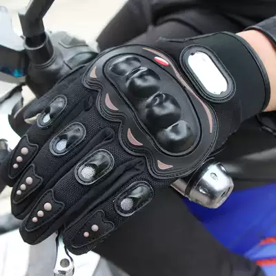 Motorcycle rider riding equipment Racing men's four seasons non-slip wear-resistant fall-proof off-road motorcycle full-finger protective gloves