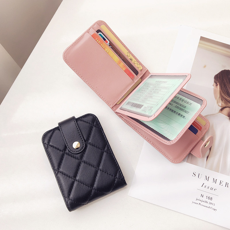 Genuine leather driver's license driving license two-in-one personality multi-card bit card bag integrated storage certificate bag high-end leather jacket woman