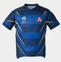 Japan World Cup Rugby 2019 Japan White and Blue rugby shirt embroidered Japanese rugby shirt