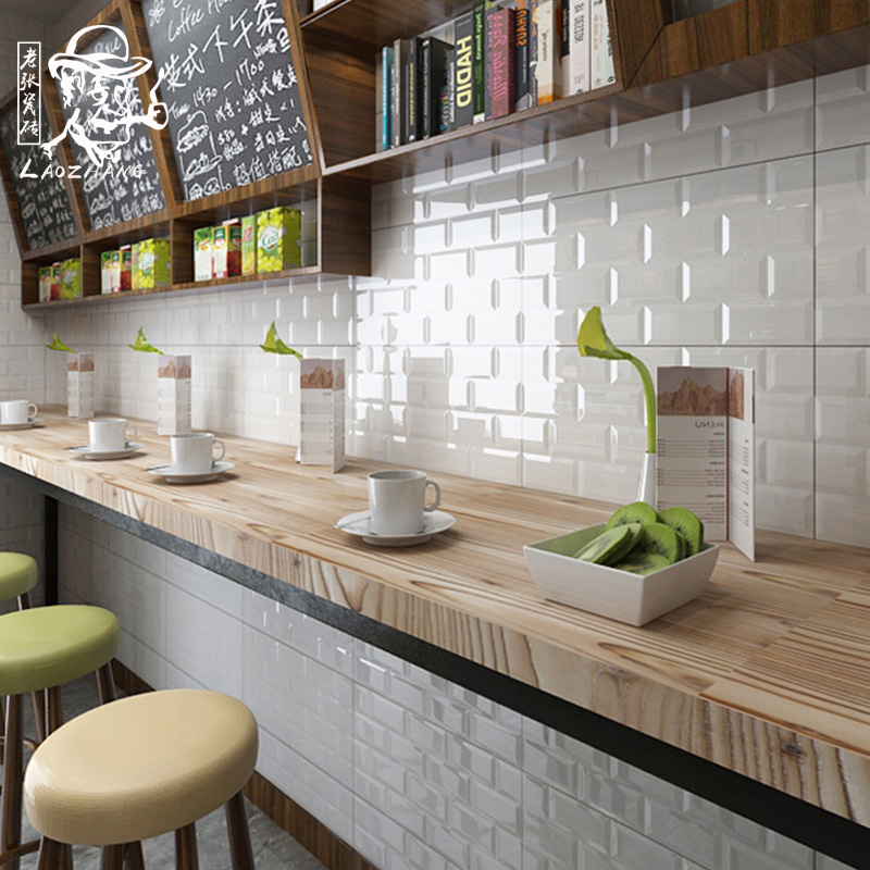 Nordic Small White Brick Bread Kitchen Bathroom Tile Nordic Small White Brick Bread Kitchen Bathroom Tile Square 300x600 Tiles