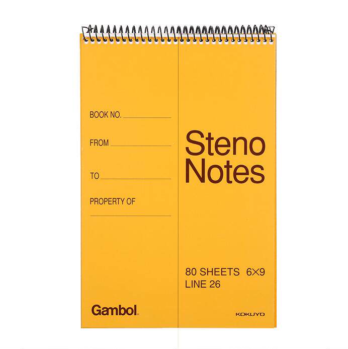 Reputation Gambol Watanabe WCN-S6090 Notebook 80 Page Spiral Shorthand Notepad Diary