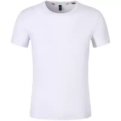 Ice silk cotton round neck short sleeve T-shirt summer refreshing clothes Summer men and women cool clothing group clothing custom