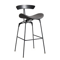 Серый [сидящий высокий 65 см] Стальное кресло рама 2 Начальная цена блока