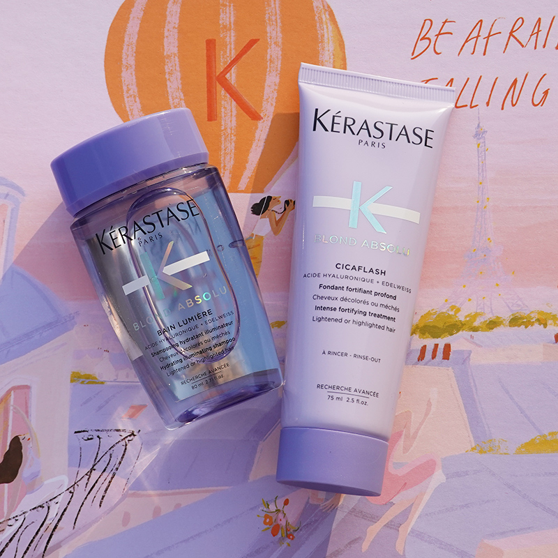 Paris Kashi Yaoguang crystal clear hyaluronic acid water light shampoo 80ml conditioner 75ml repair trial package travel pack