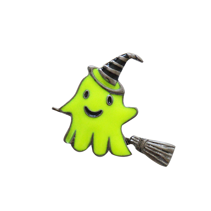 Phiên bản Hàn Quốc của cá tính mới Halloween phim hoạt hình nhỏ pin hoang dã huỳnh quang trâm cài phụ kiện trâm cài cài áo vest