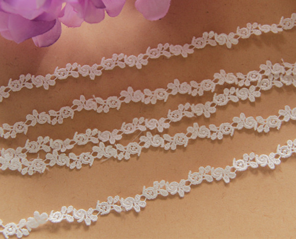 D16 Handmade DIY accessories Japanese version of water-soluble silk thread fine rose water-soluble lace width 0 8cm