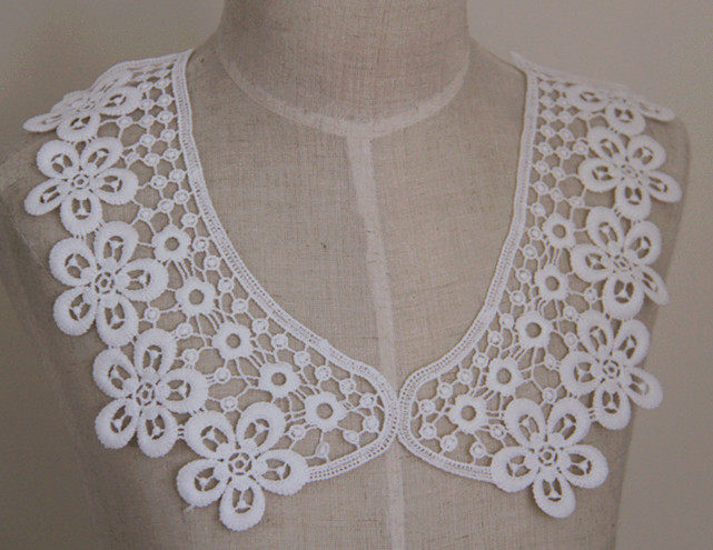 Handmade DIY Clothing Accessories Lace Fake Collar White Milk Silk Collar Lace Small Flowers