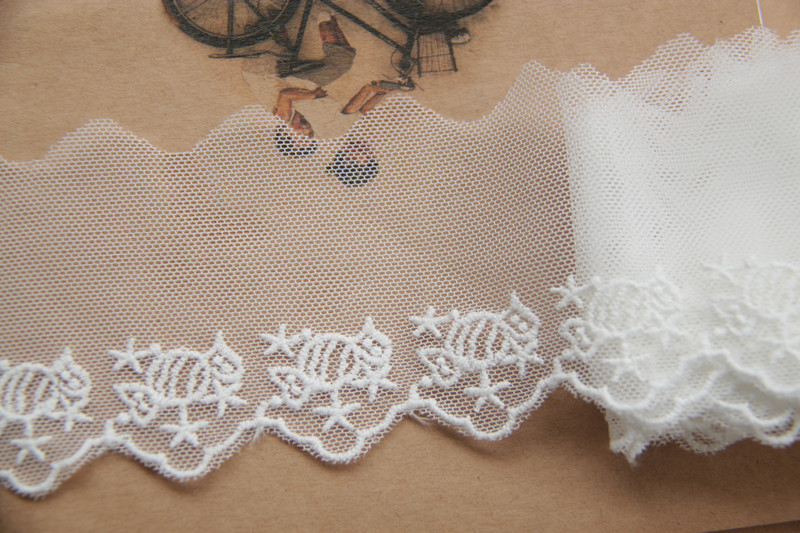 A5A2 hand DIY accessories daily cotton mesh sweet mesh embroidery lace lace lace width 5cm