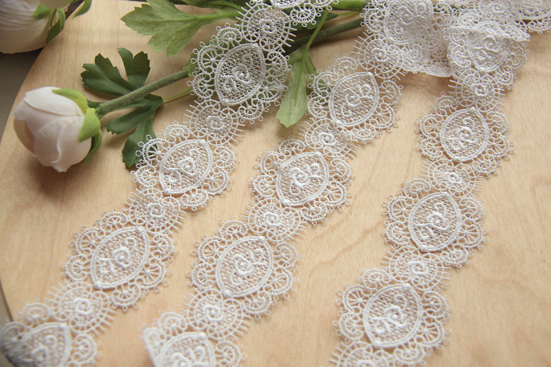 A8D19 Handicrafts DIY Accessories Day edition Aquarium wire lace Rose embroidered clothes lace width 4 5cm