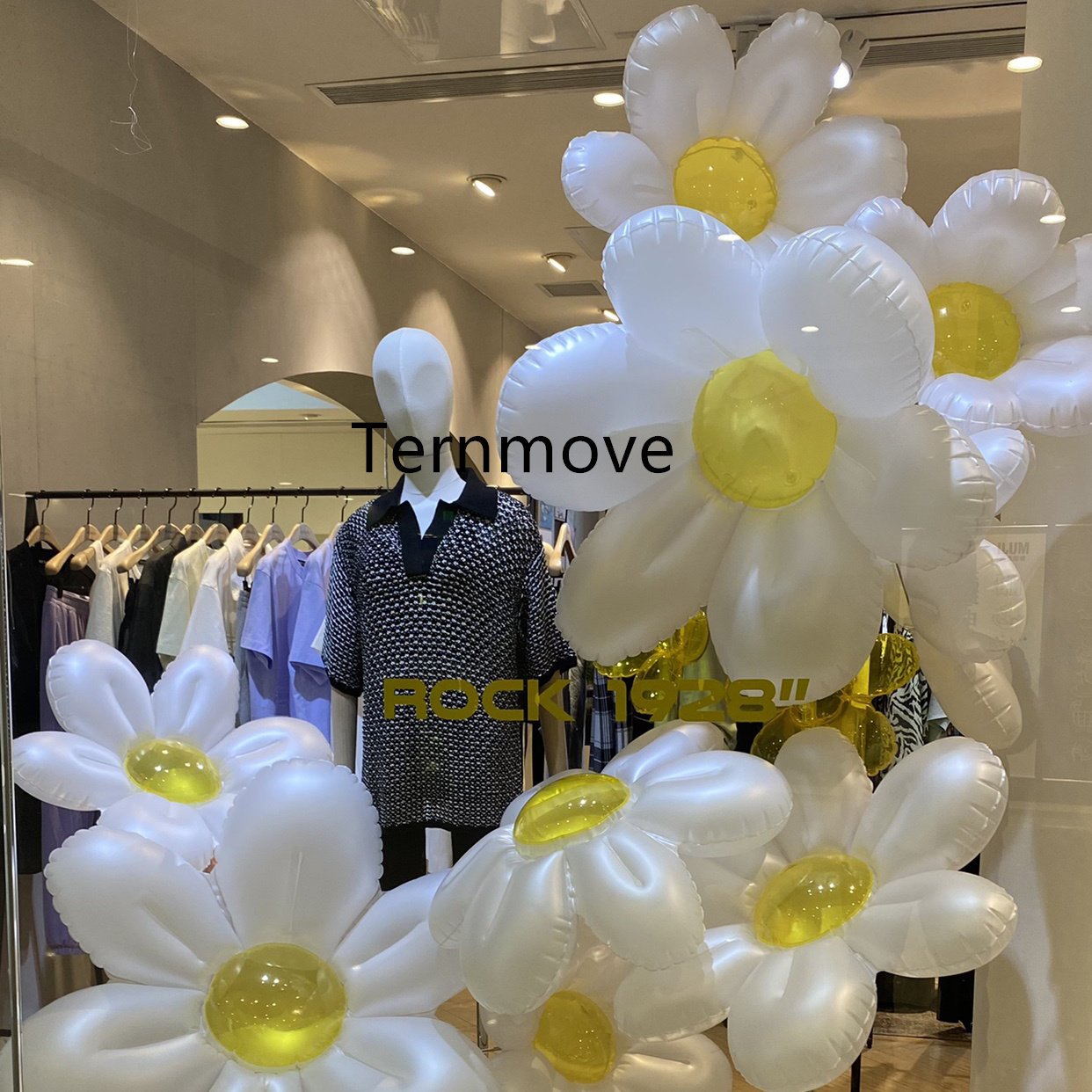 Window hanging Meichen inflatable daisy flower model net red shop party event simulation flower decoration