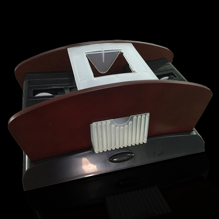Texas Playing Card Electric Shuffle Machine High Wood Shuffle Machine Bagle Shuffle Machine Washable 1-2 Pay cards