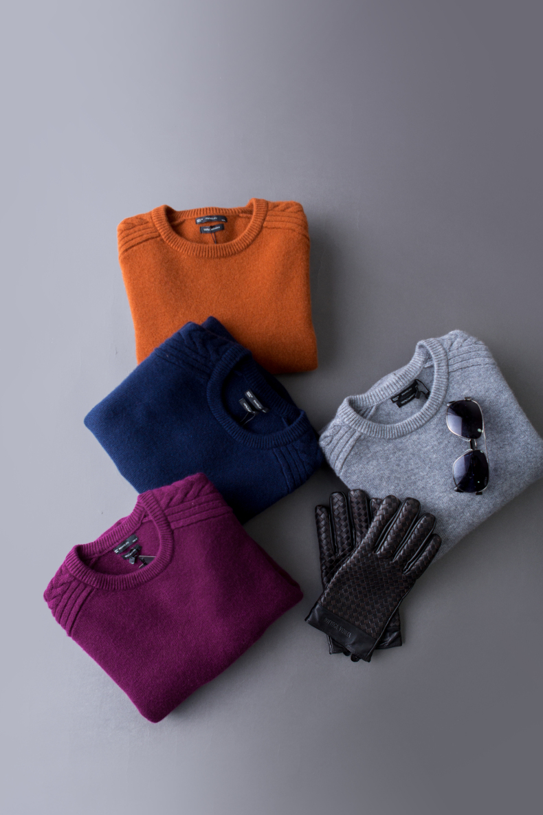 100% tinh khiết cashmere áo len nam vòng cổ xoắn hoa thanh niên thời trang dài tay áo len dày áo len áo len