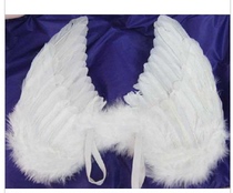 Wedding dress Pictures Props 100 Days Baby Children Photography Props Photo Performance Props White Feather Angel Wings