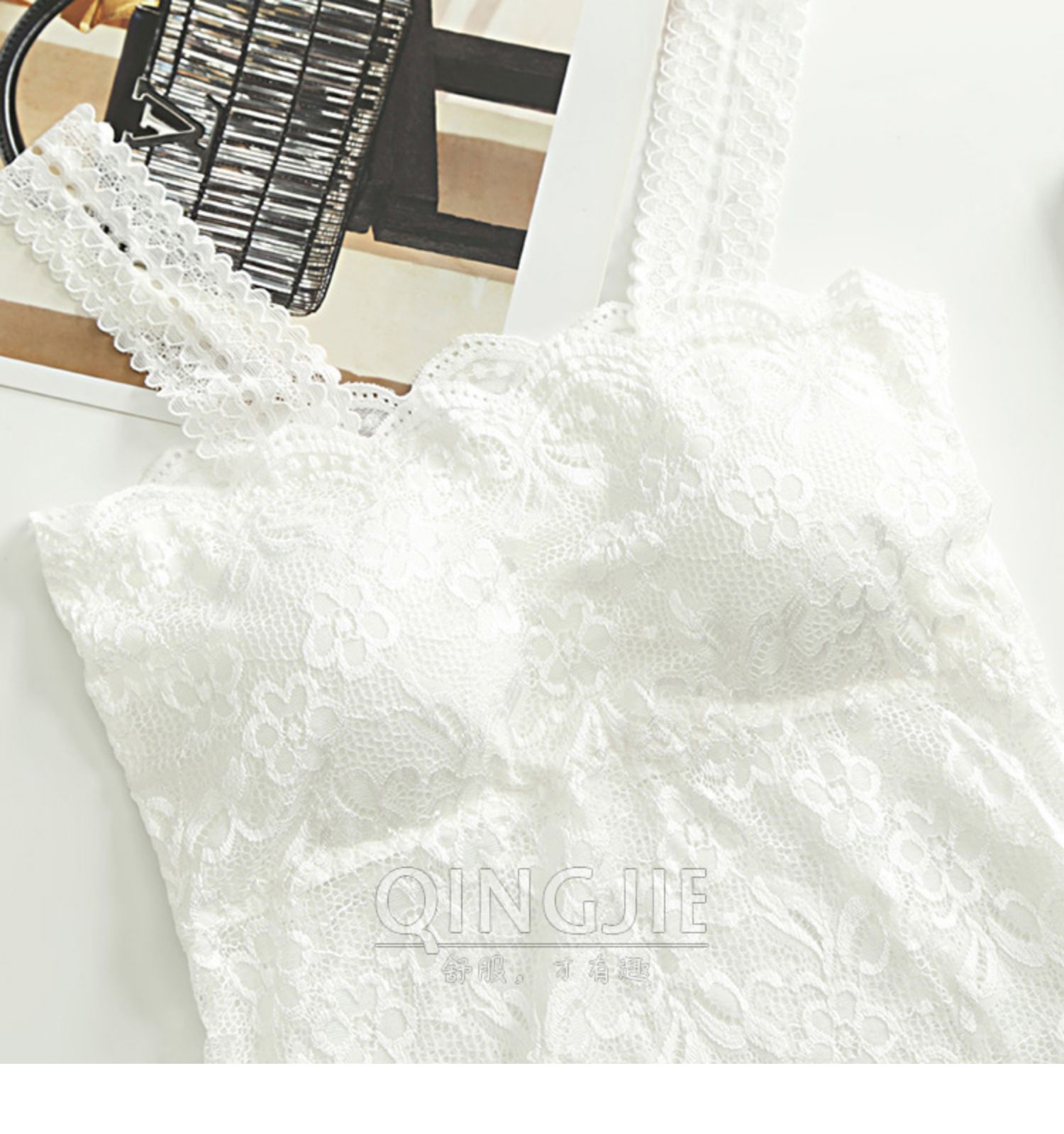 Áo vest nữ mùa xuân và mùa hè quấn ngực 2019 mới ren chống ánh sáng hàng đầu bên trong áo sơ mi nữ size dài áo bra đẹp