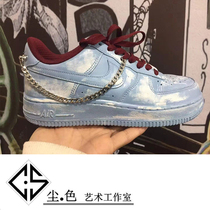 Sneakers custom graffiti hand-painted changing color DIY scraping shoes for old dip-dyed creaty men and women shoes