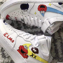 Sneakers custom DIY doodle change color KAWS themed comic handpainted AF1 AJ board shoes men and women