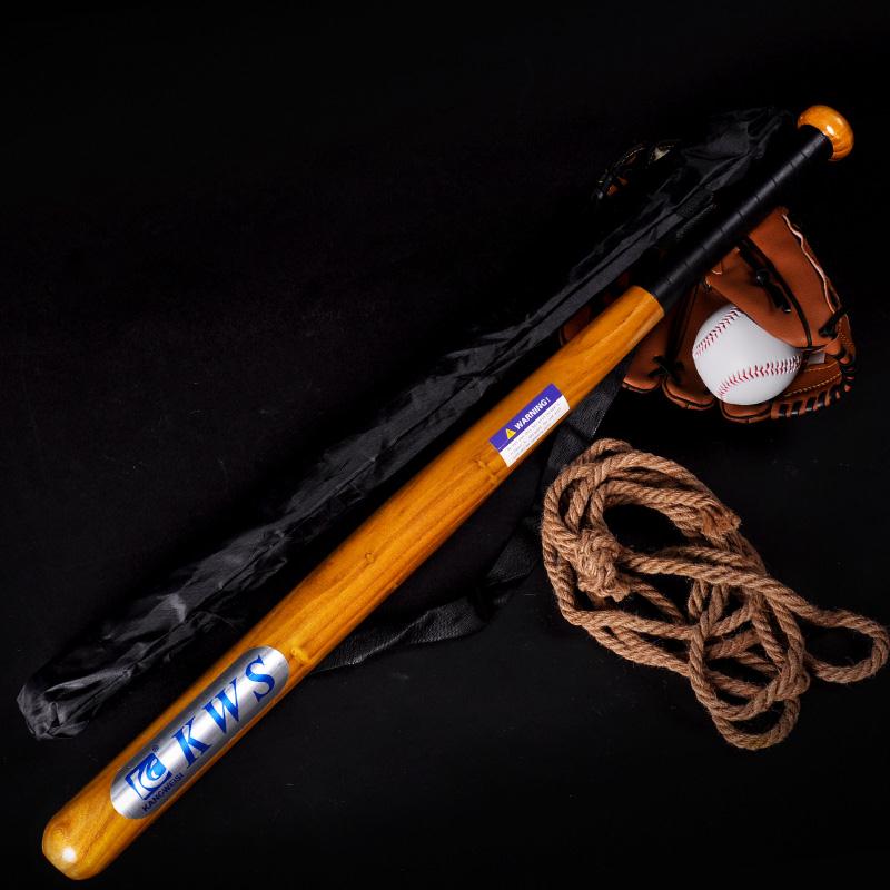 Sophomwood solid baseball bat Real Wood Baseball Bat Legit Vehicle Anti-Body Accessories Softball Baseball Bat Ball Rod Security