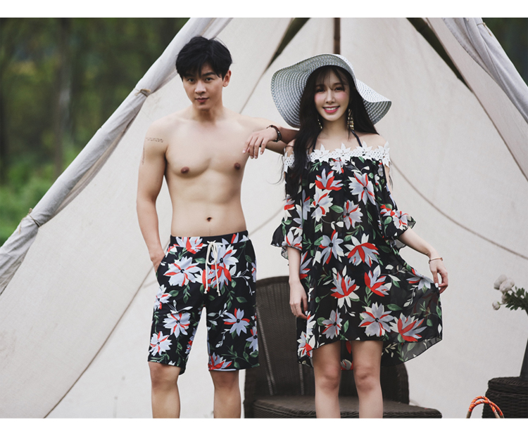 Cặp đôi nữ một bộ đồ bơi nữ bikini bikini ba mảnh giảm béo bụng tắm biển cặp đôi những người yêu thích đồ bơi đồ đôi mặc đi biển	