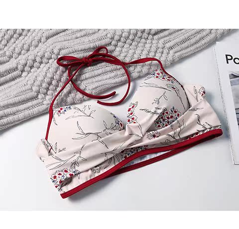 Áo dài tay thon gọn eo cao che bụng bikini bằng thép tấm ba mảnh ngực nhỏ thu thập xuân nóng chống mite mới 2019 - Bikinis đồ tắm nữ