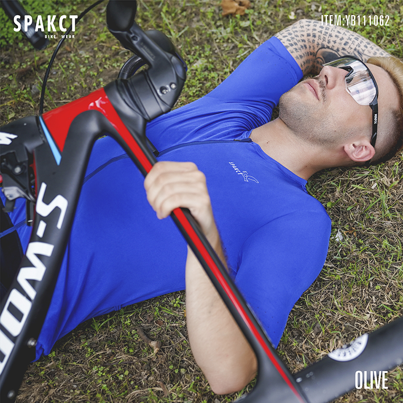 SPAKING MOBILLE Cycling Dressing Men and Women Short Sleeves New Couple Couple Couple-shaped Breakthrough Fabric