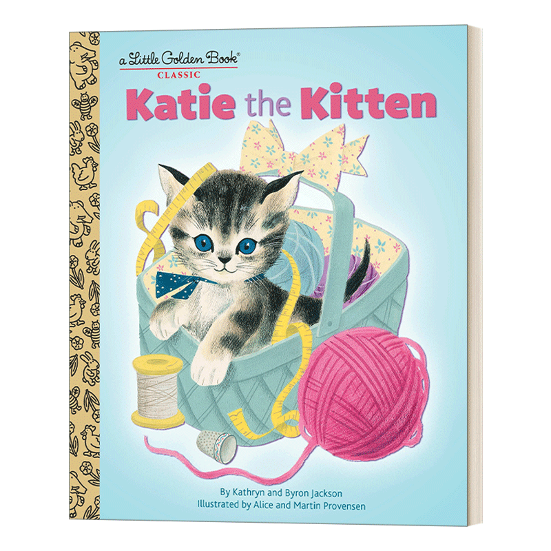 Английский оригинал Кэтти Кэтти The Kitten Little Golden Book Kitty Katyland Bookstore Hardcover Little Golden Book Английская версия Кэтрин Джексон импортированная английская книга