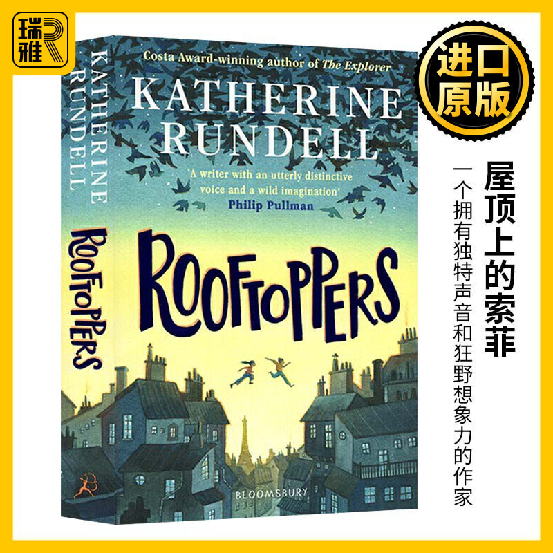 Rooftoppers Sophie on the Roof New Edition Original English Version Carnegie Children's Literature Award Nomination Youth Extracurricular Reading Katherine Rundell Imported English Books