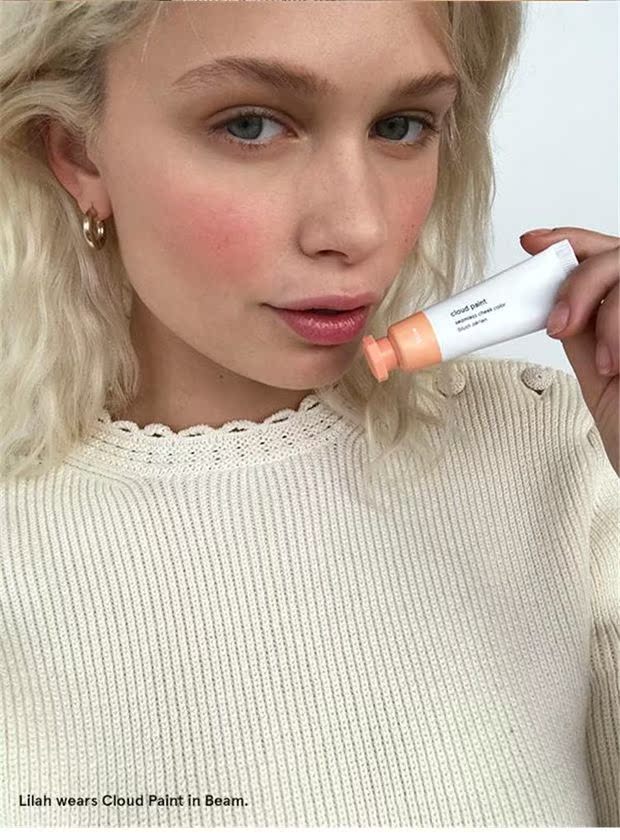 GlossierCloudPaintcreamblush Gel làm ẩm mịn màng với phấn má - Blush / Cochineal phấn má hồng dạng kem