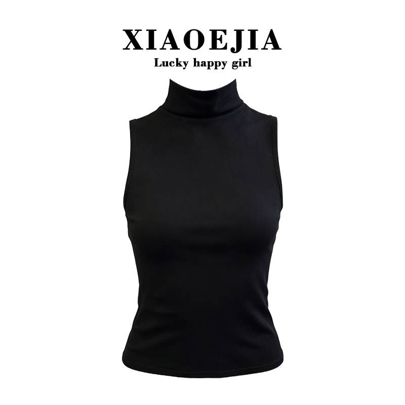 Xiaoejia06/15 Am 0:00 New Arrival: Black High-Neck Sleeveless Top Xiaoejia06/15 Am 0:00 New Arrival: Black High-Neck Sleeveless Top