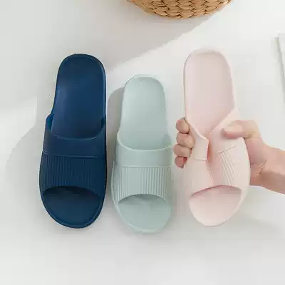 Export South Korea summer slippers couple bathroom non-slip mute soft bottom home men's bath slippers women's deodorant