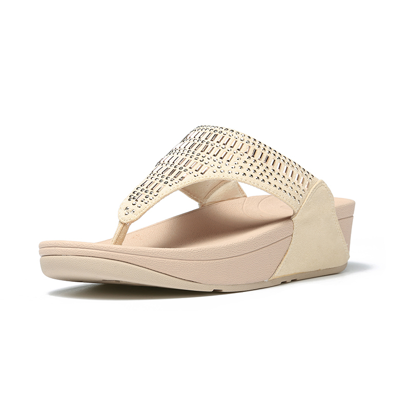 Fitflop Original Women's Summer Flip-Flops, Fashionable Thick-Soled Trendy Beach Sandals, Thong-Style Sandals