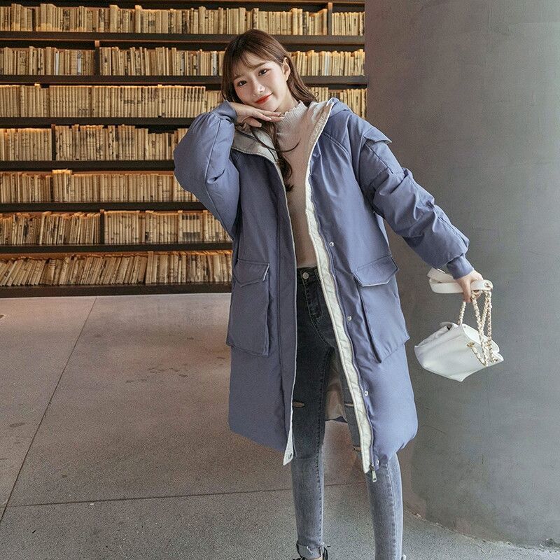Xiao Xu's Original Mid-Length down Jacket for Women, Winter Fashion Hot Item, 2025 New Style Coat, Off-Season Cotton Jacket with a High-End Feel