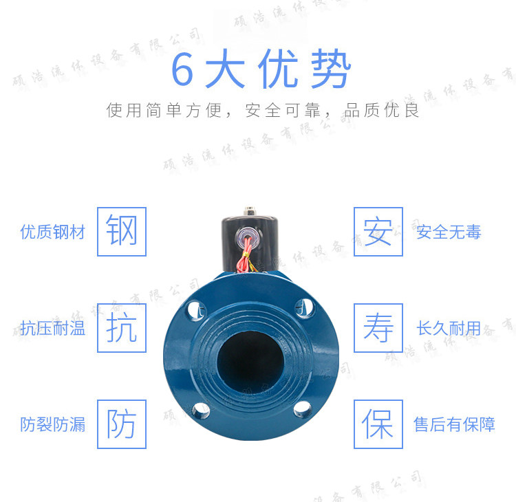 Соленоидный клапан 防爆电磁阀柴油瓦斯燃气阀220v24v铸钢法兰式控制开关二通阀门