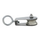 Crane driving round flat cable line suspension pulley bearing wheel miniature wire rope pulley