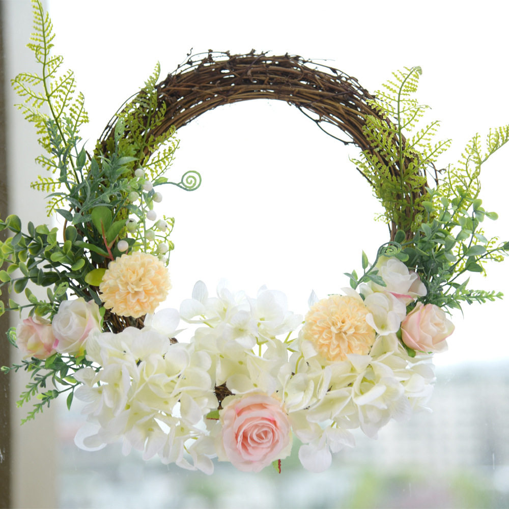 DOOR DECORATION PENDANT NEW YEAR DOORWAY WALL ROUND FLOWER RING FLOWERS LIVING-ROOM TV BACKGROUND WALL BEDROOM HOUSE DOOR