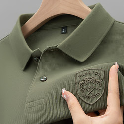 100% cotton summer POLO shirt men's short-sleeved new casual versatile loose t-shirt foreign trade embroidered top trendy