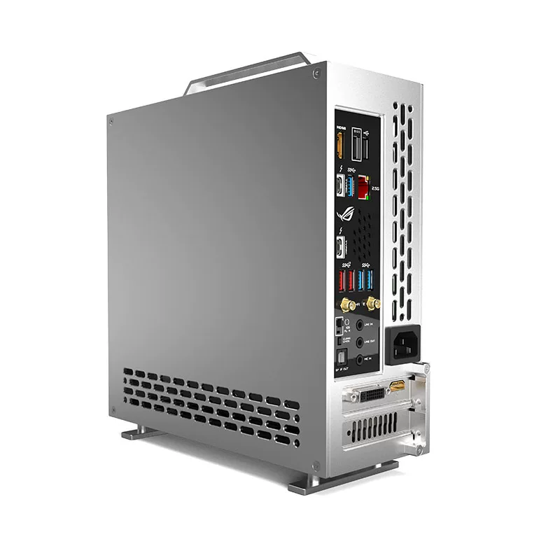 Spot LZMOD mini A24-V5 2.0 dual-slot independent display 1u power supply ITX chassis double-sided chamfer